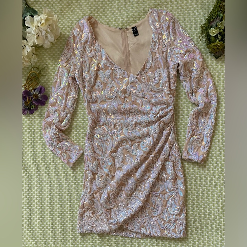 Windsor Elegant Sequined Couture Dress